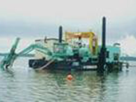 涛沸湖浚渫工事